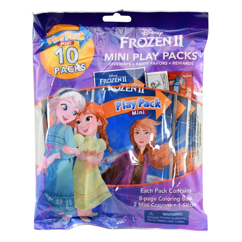 Frozen 2 10Pk Mini Play Packs In Bag 7.25x2x9