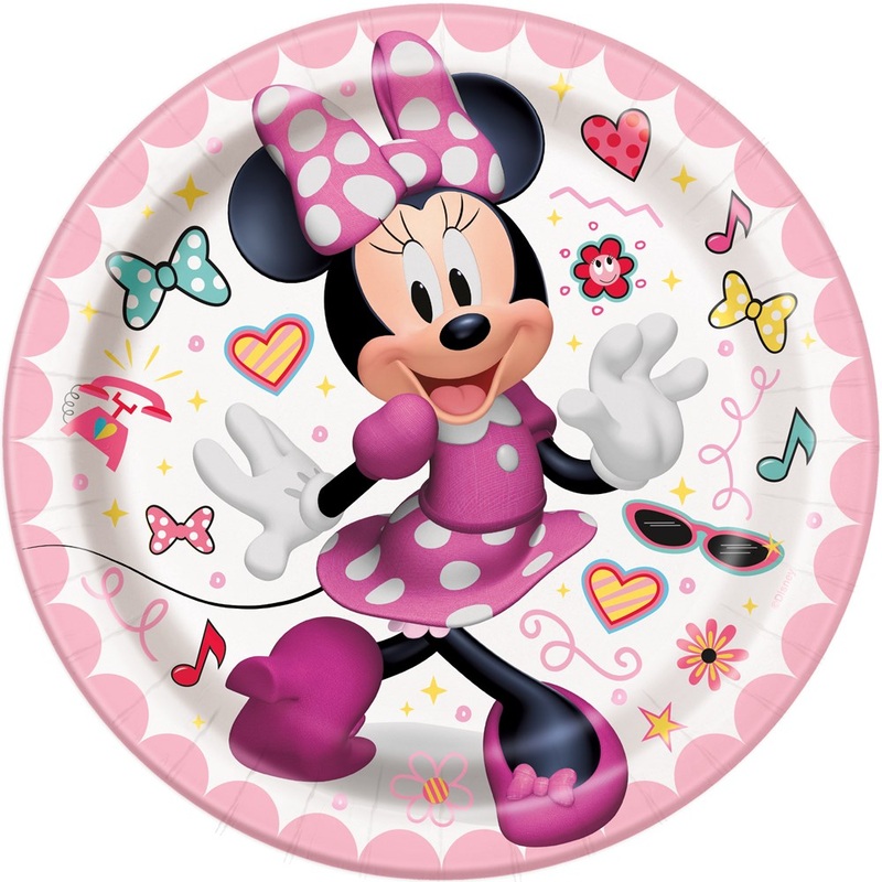 Iconic Minnie Mouse 7 inch Plate 8ct