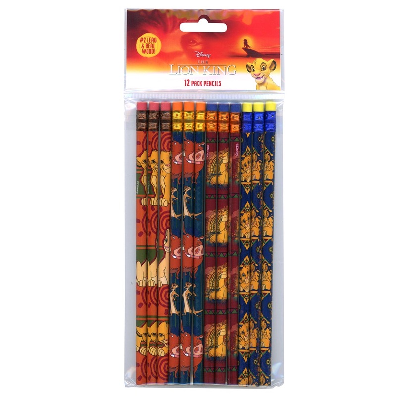 Lion King 12Pk Pencil In Poly Bag and Header 4.25x.25x10