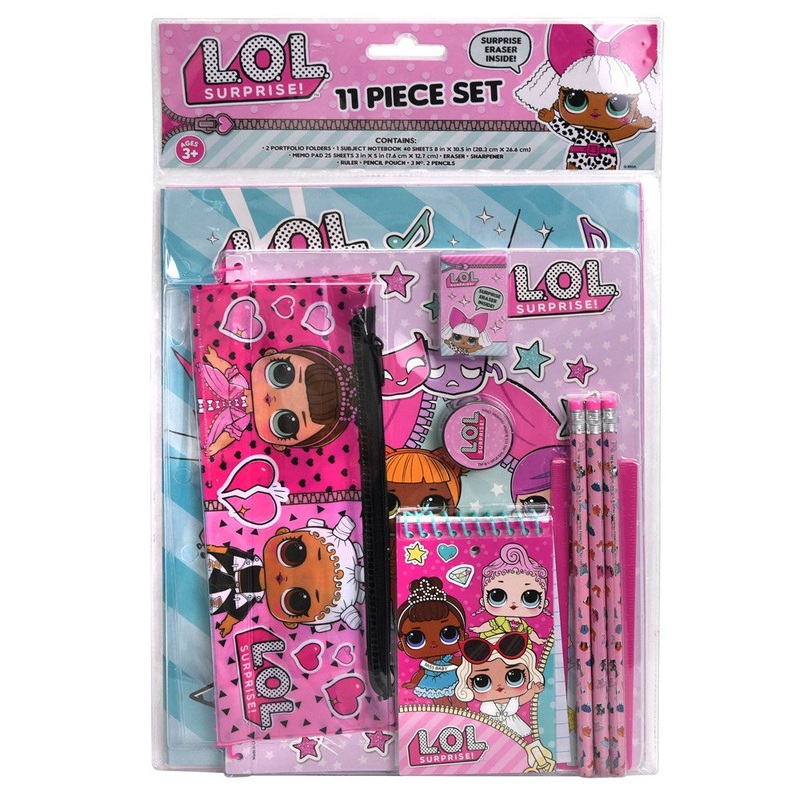 Lol Surprise 11Pc Stationery Set In Bag W Header