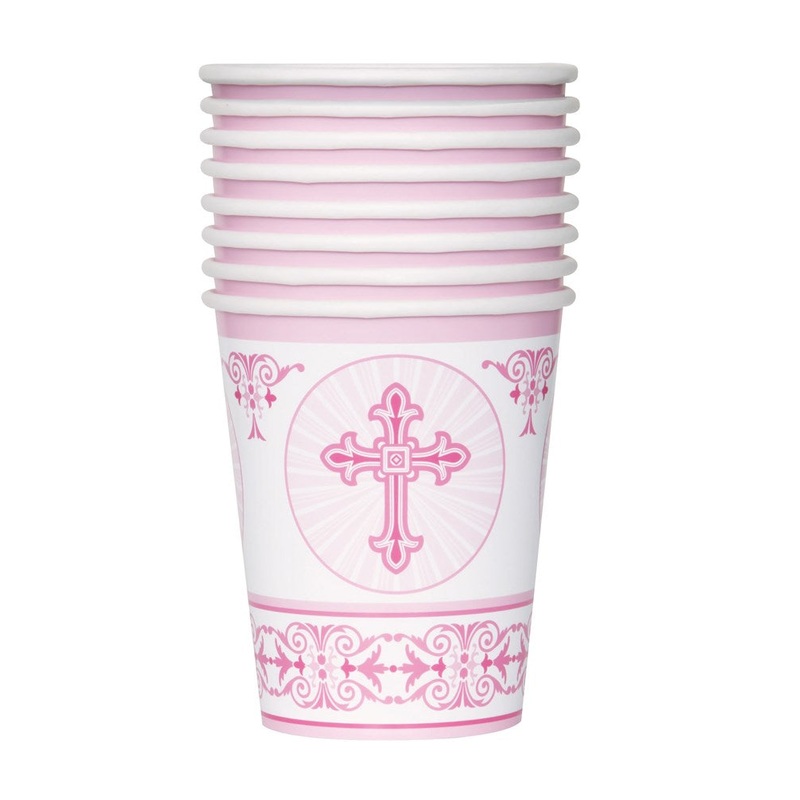 Rad Cross Pink Cup 9oz 8ct