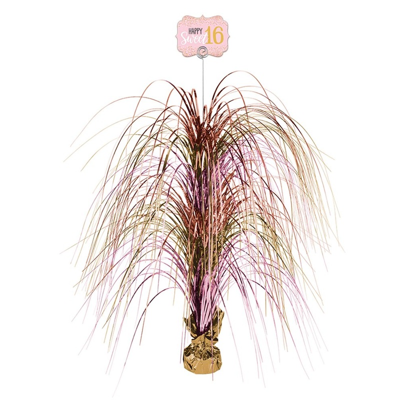 Sweet Sixteen Blush Spray Centerpiece 1ct