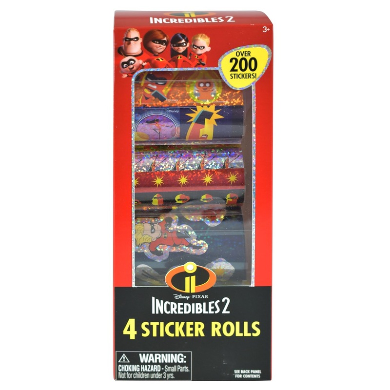 The Incredibles Sticker 200ct 3.25x2.5x8