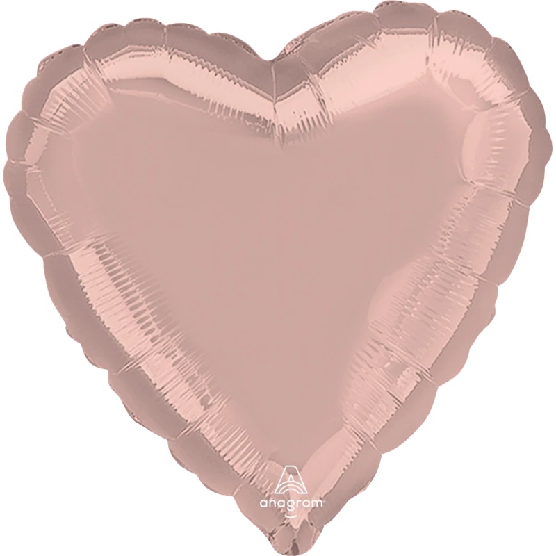 Anagram 18 inch Pastel Pink Heart Foil Balloon
