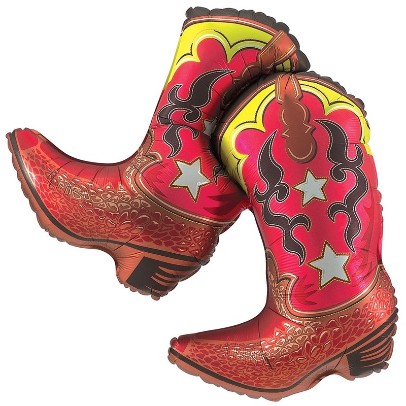 Betallic Dancing Boots 33 inch Shaped Foil Balloon 1ct