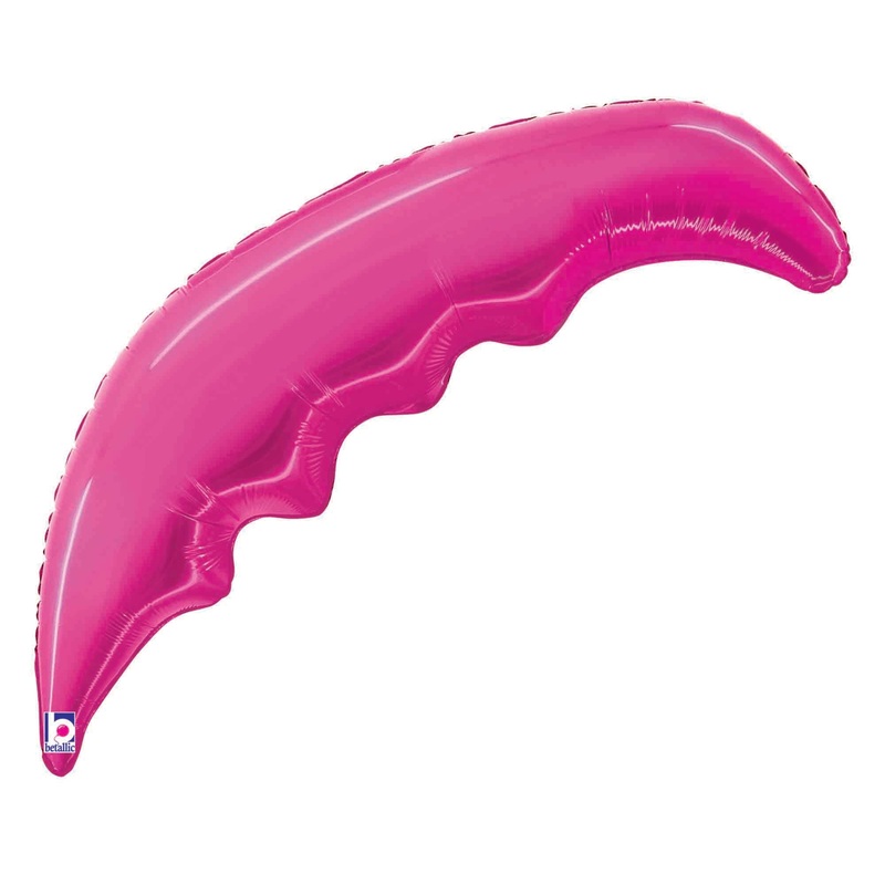 Betallic Palm Frond Fuchsia 33 inch Foil Shape Packaged 1ct