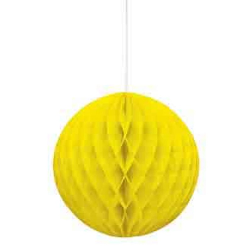 Honeycomb Ball 8in - Neon Yellow