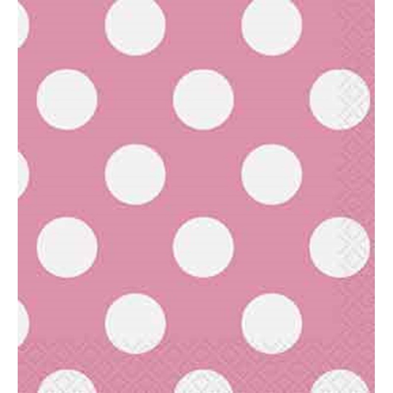 Hot Pink Dots Napkin (S) 16ct