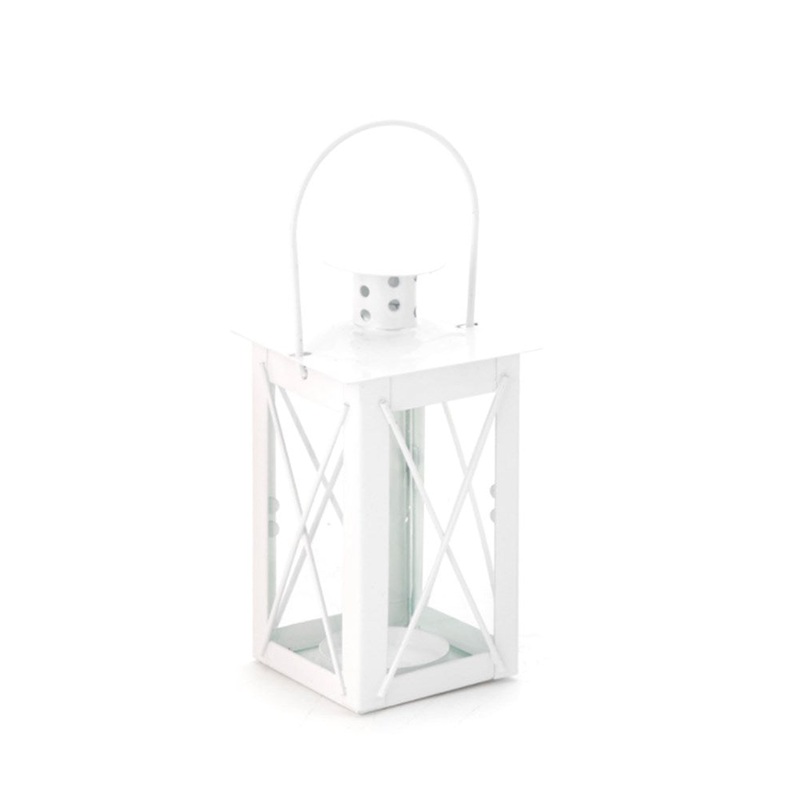 Metal Candle Cage - White