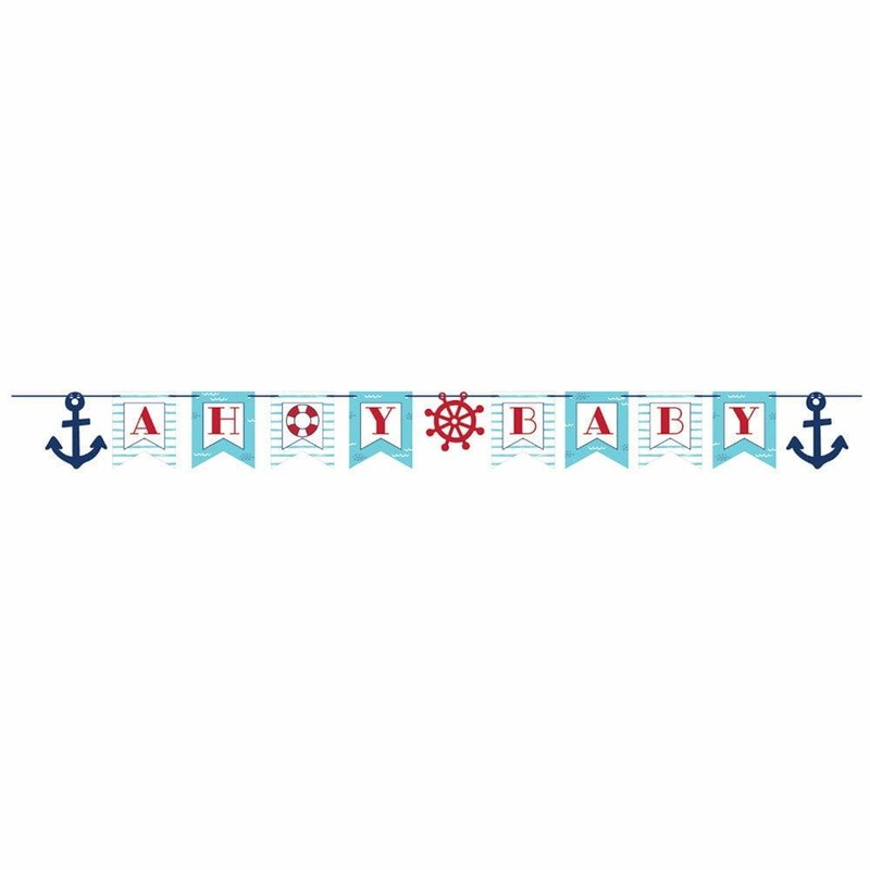 Nautical Baby Shaped Banner Ribbon