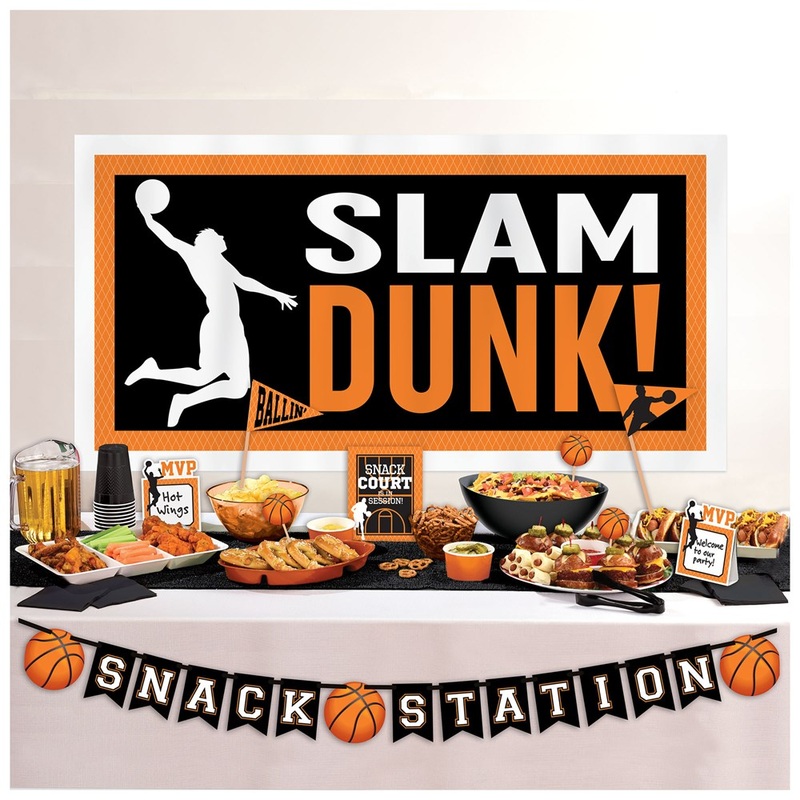 Nothin But Net Basketball Deluxe Buffet Deco Kit 1ct