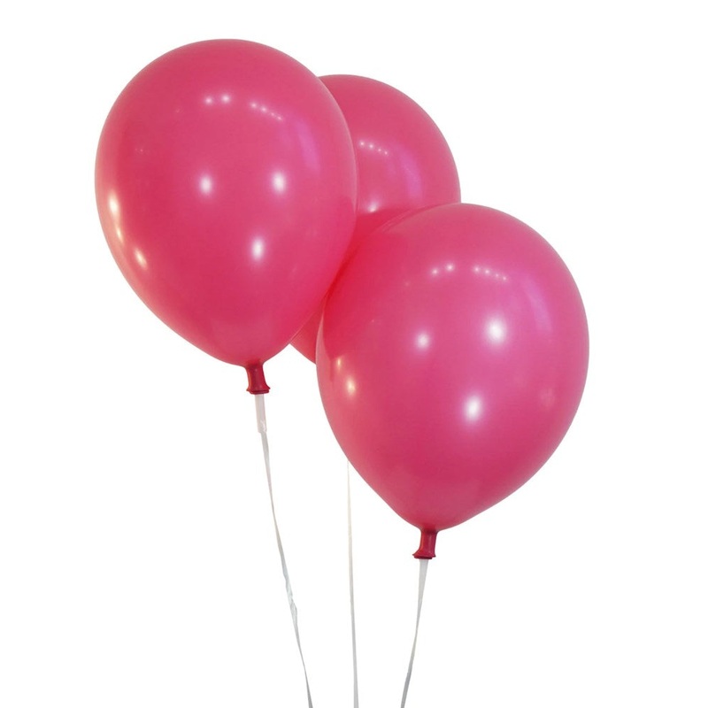 Payaso Latex Balloon 12In 100ct - Fuchsia Pink