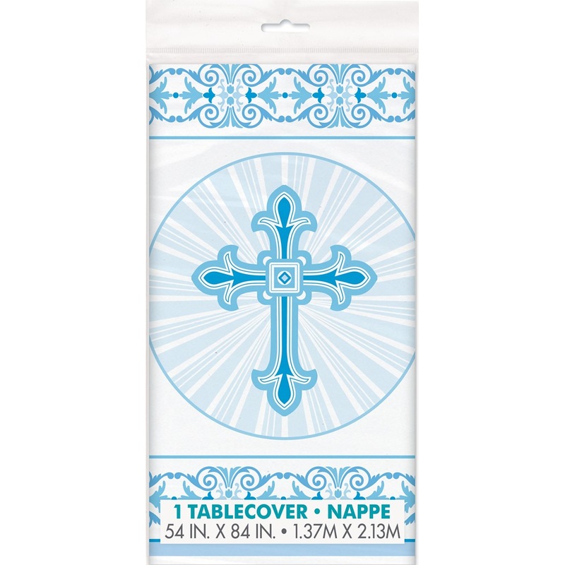 Rad Cross Tablecover 54x84 - Blue