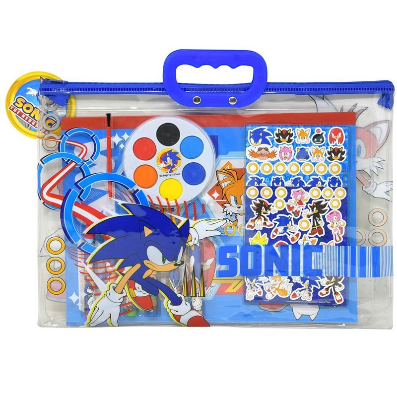 Sonic 12pc Stationery in Zipper Tote Set