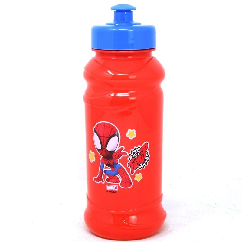 Spidey & Friends 16oz Pull Top Water Bottle 2.75x2.75x7.5