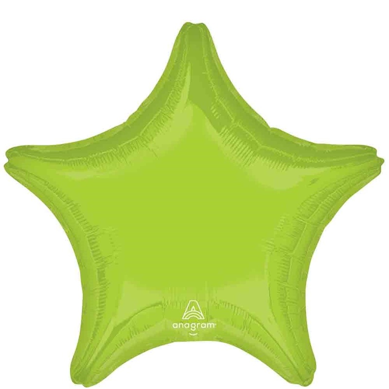 Anagram 19 inch Vibrant Green Star Foil Balloon 1ct