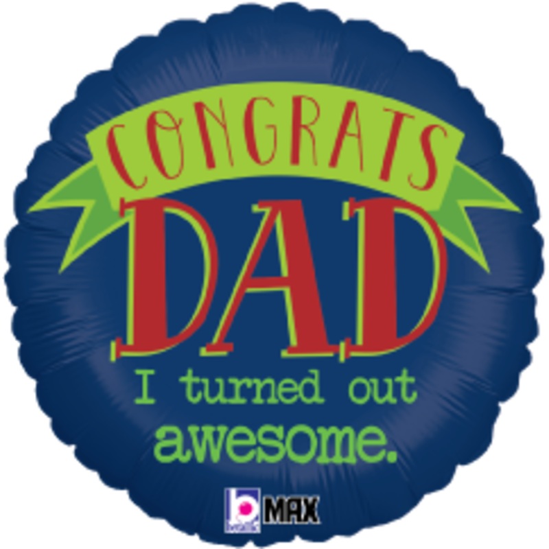 Betallic Awesome Dad 18 inch MAX Float Packaged 1ct