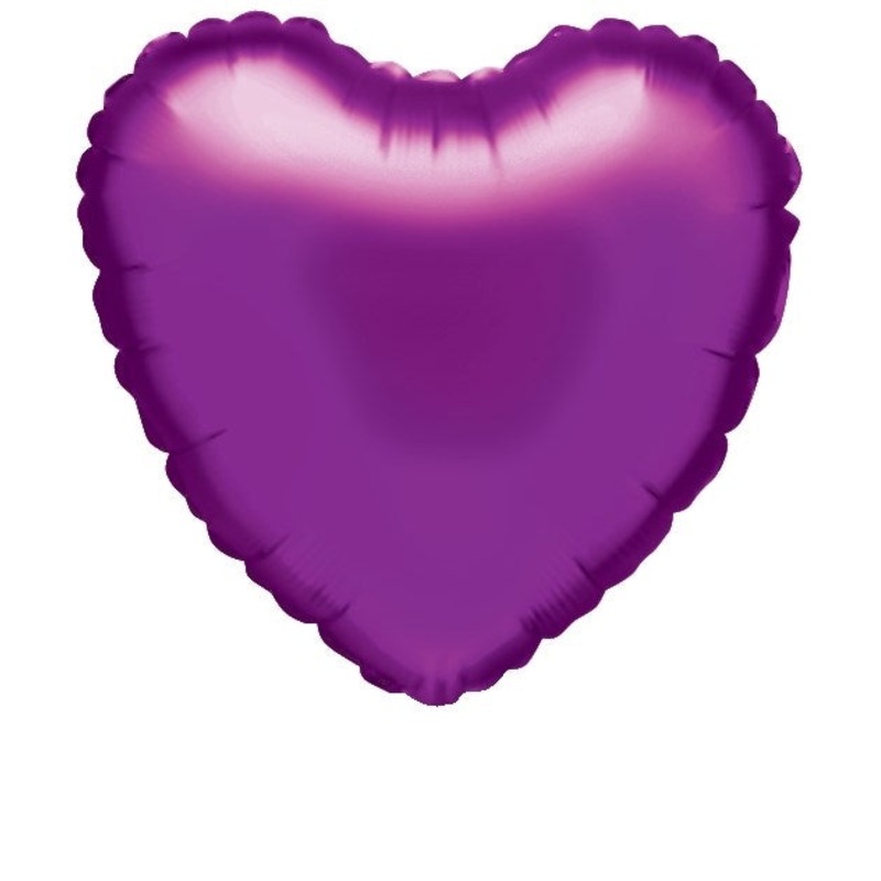 Betallic Purple Heart 18 inch Heart-Shaped Balloon 1ct