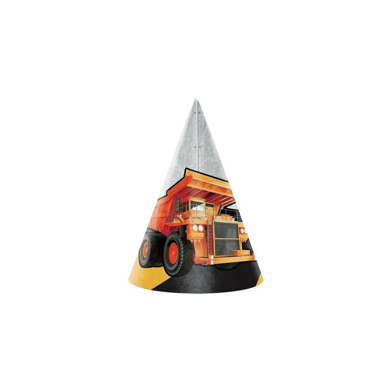 Big Dig Construction Hat Child 8Ct