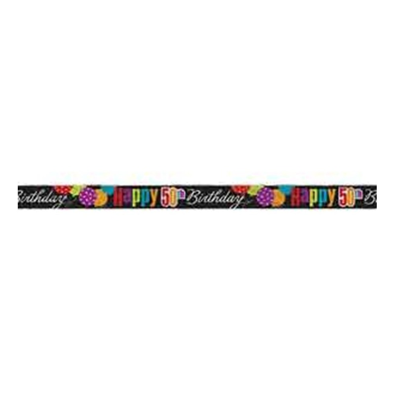 Birthday Cheer Foil Banner 50th