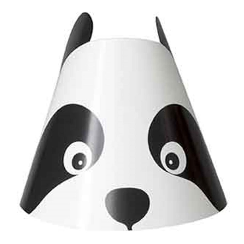 Birthday Panda Party Hats 8ct