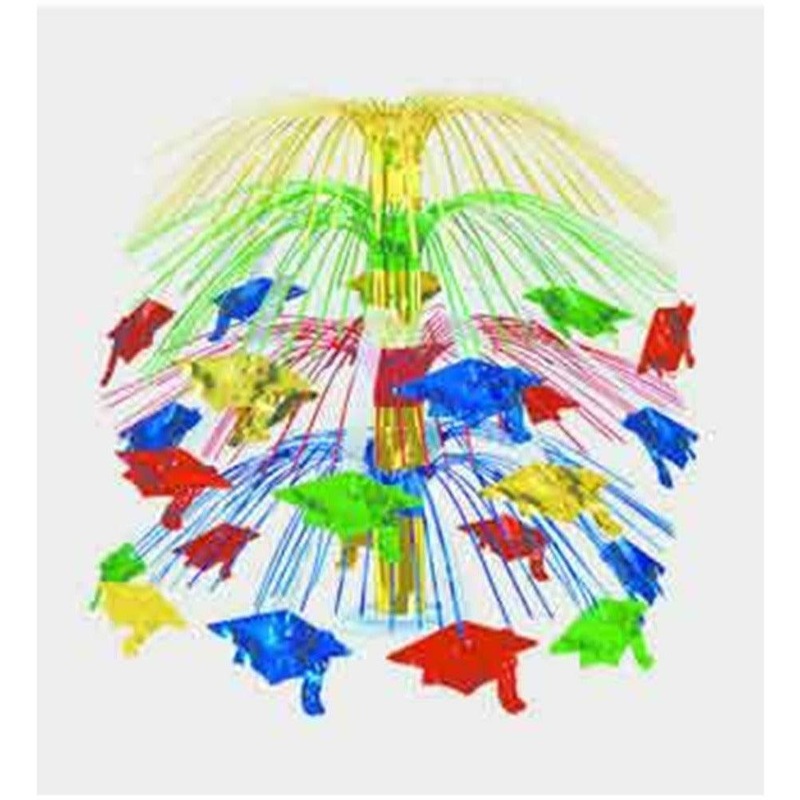 Graduation Cap Cascade Centerpiece Color