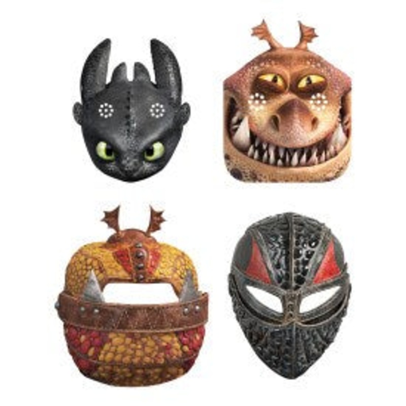 How to Train Your Dragon 3 Party Mask 8ct