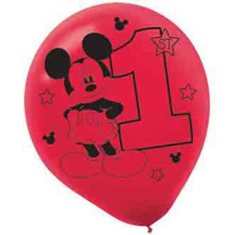Mickey Fun To Be One Balloon Latex 15ct