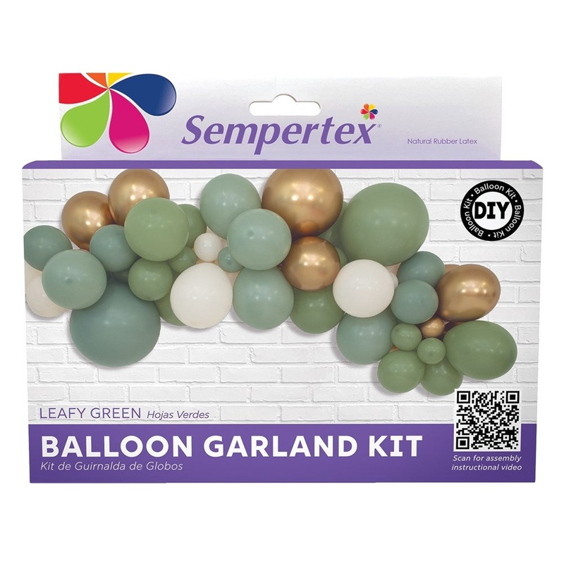 Sempertex Leafy Green Latex Balloon Garland Kit