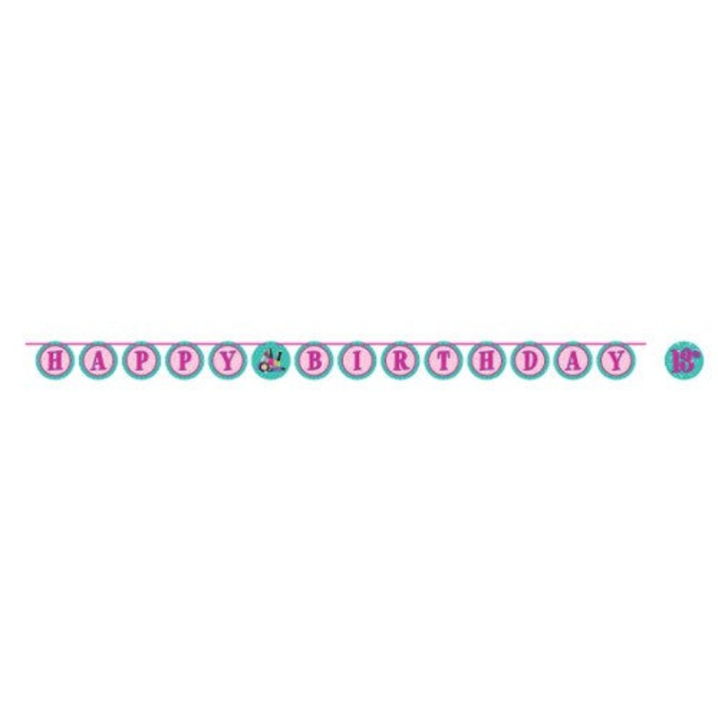 Sparkle Spa Party Ribbon Banner