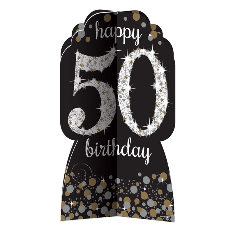 Sparkling Celebration Happy Birthday 50 Room Decorating Kit 1ct