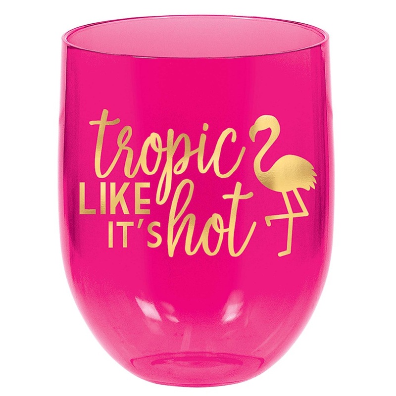 Tropic Stemless Wine Glass