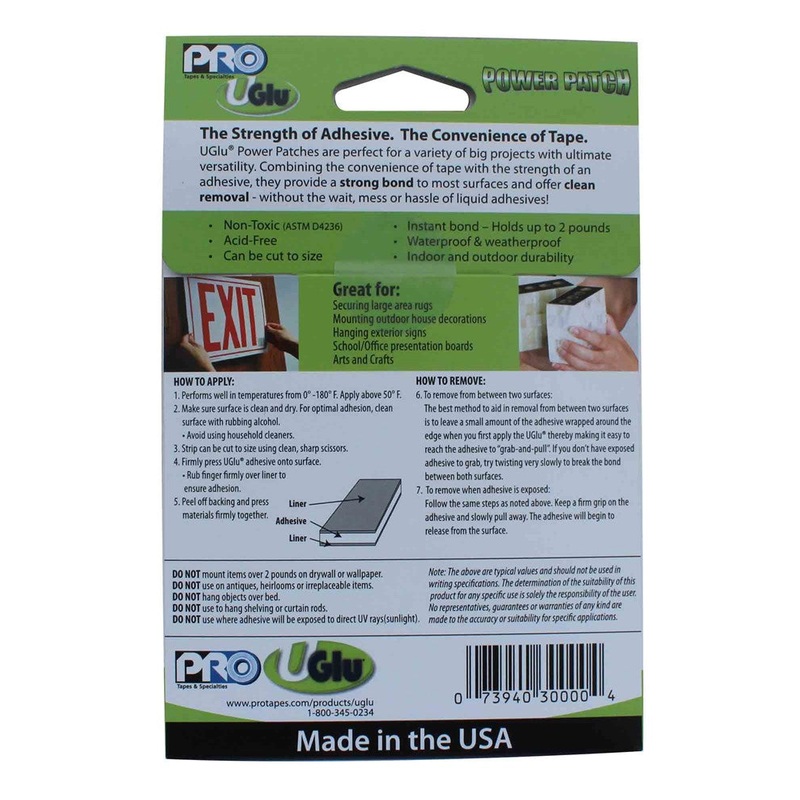 UGlu 300 20mil 3 inch x 3 inch  Power Patch Envelope 5 ct
