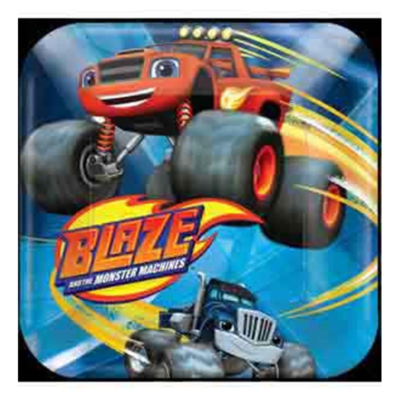 Blaze Monster Machines Plate (S) 8ct