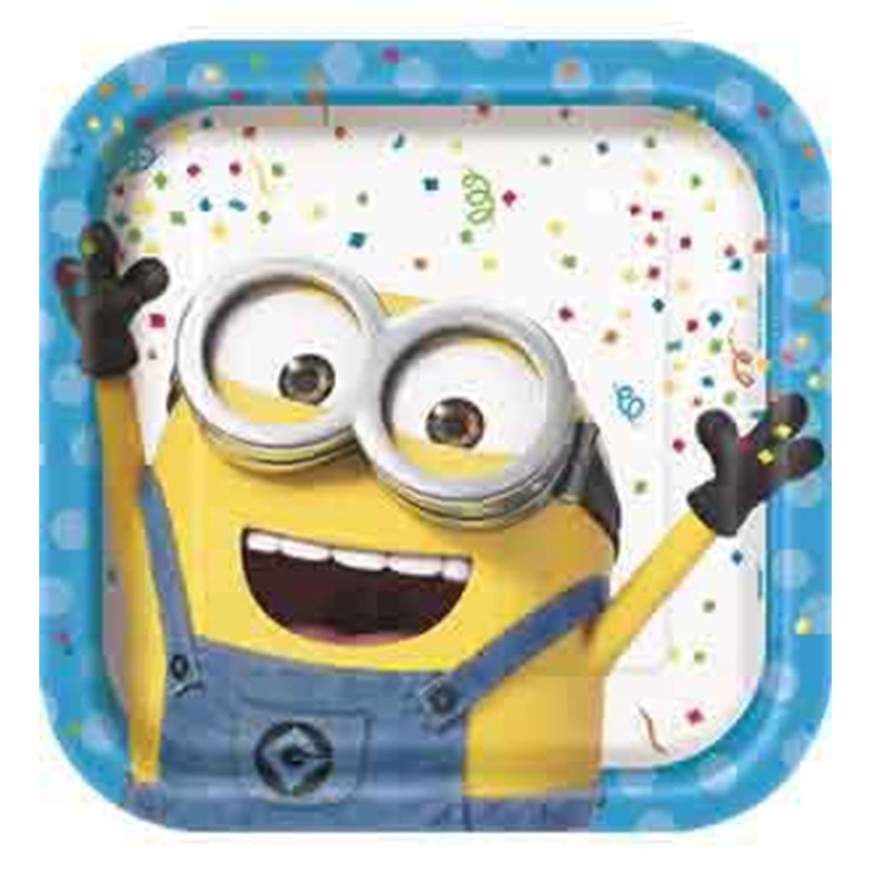 Despicable Me Plate (L) 8ct