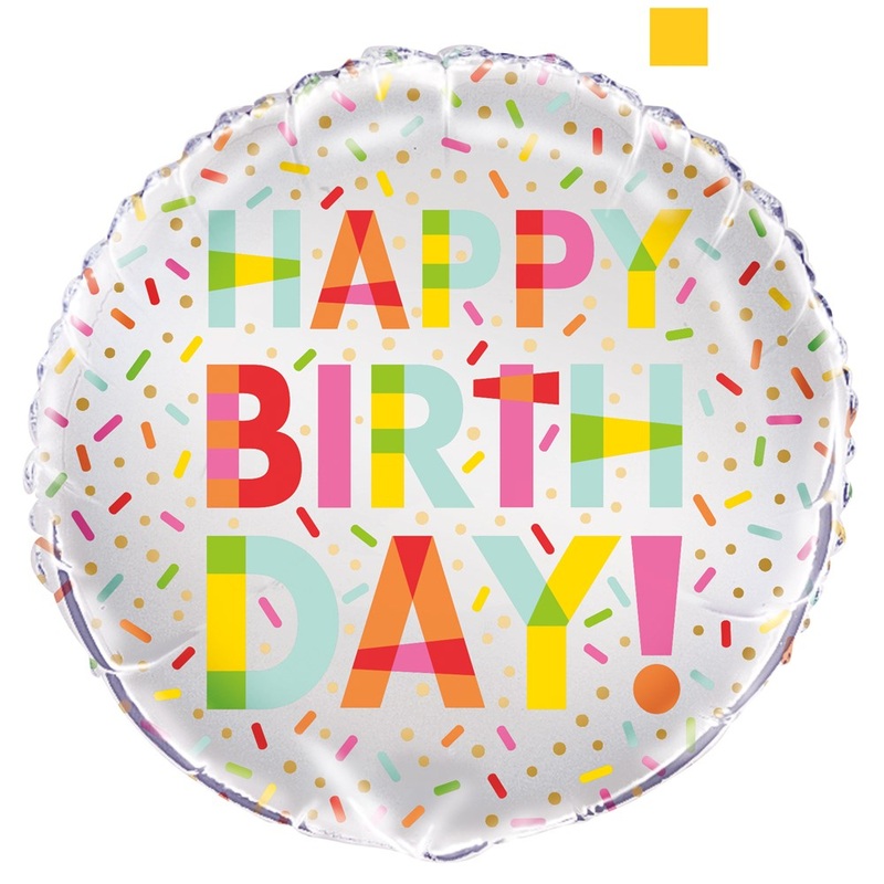 Donut Party 18 inch Round Foil Balloon