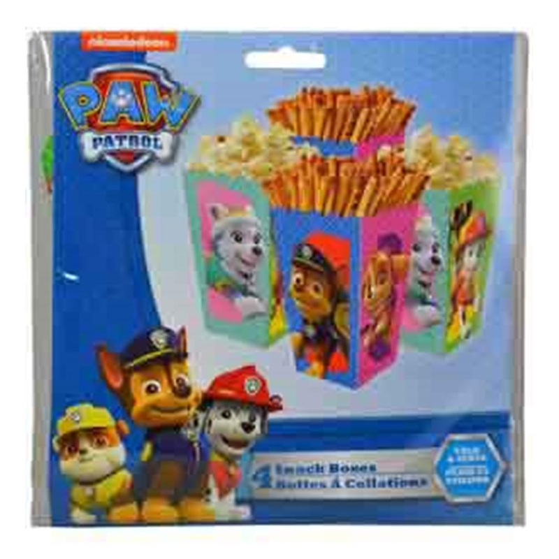 Paw Patrol Snack Boxes 4ct