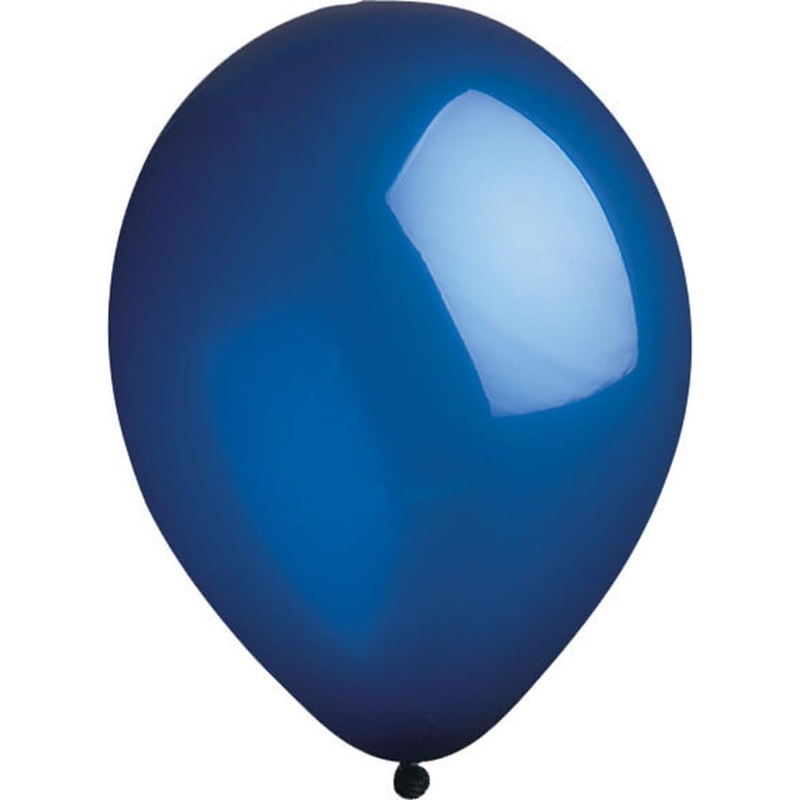 Payaso Latex Balloon 12In 100ct - Navy Blue
