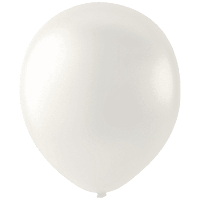 Payaso Latex Balloon 12in 100ct - Pearlized White