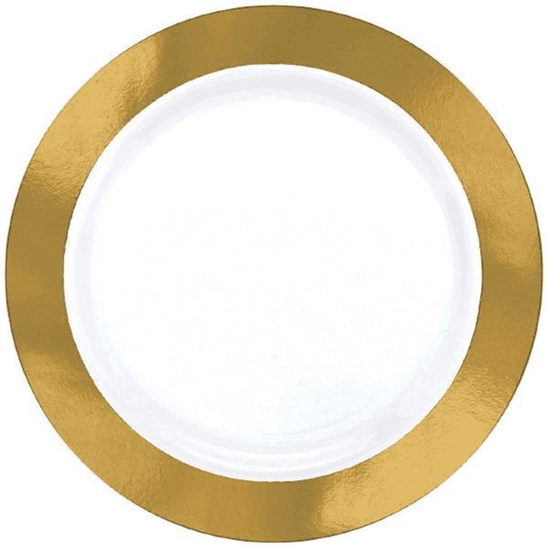 Plate Gold Border 10.25in 10ct