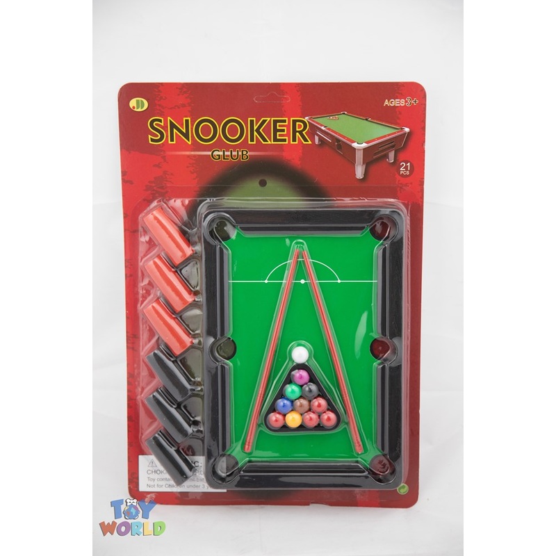 Pool table in blister card