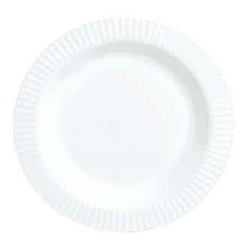 White Premium Round Plate 7.5in 32ct