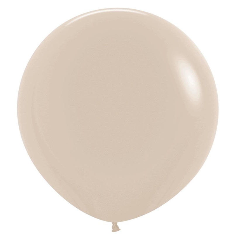 36 inch Sempertex Deluxe White Sand Latex Balloons 10ct