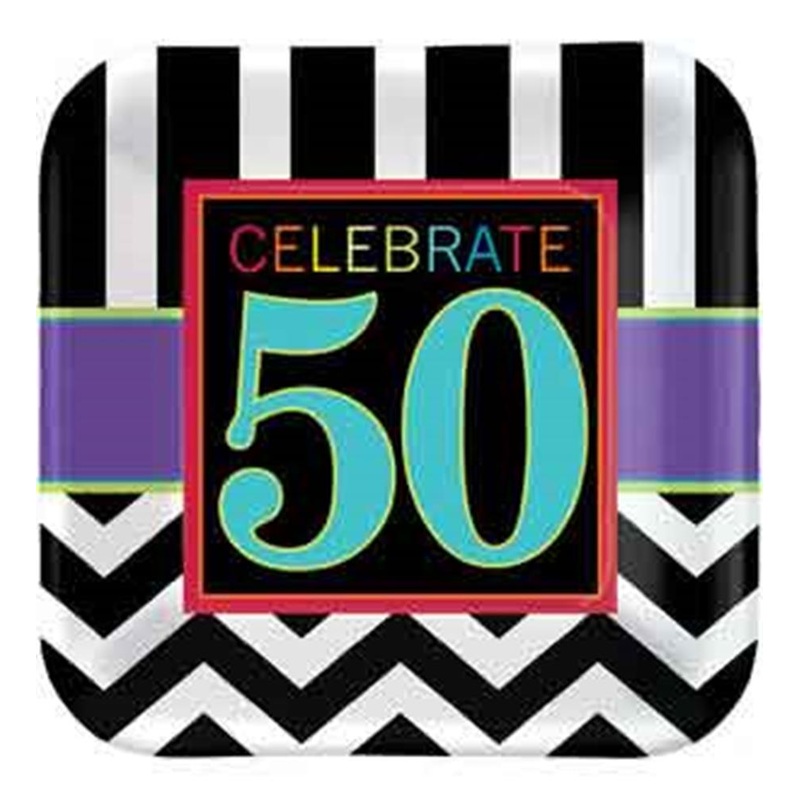 50th Celebration Plate (L) Square