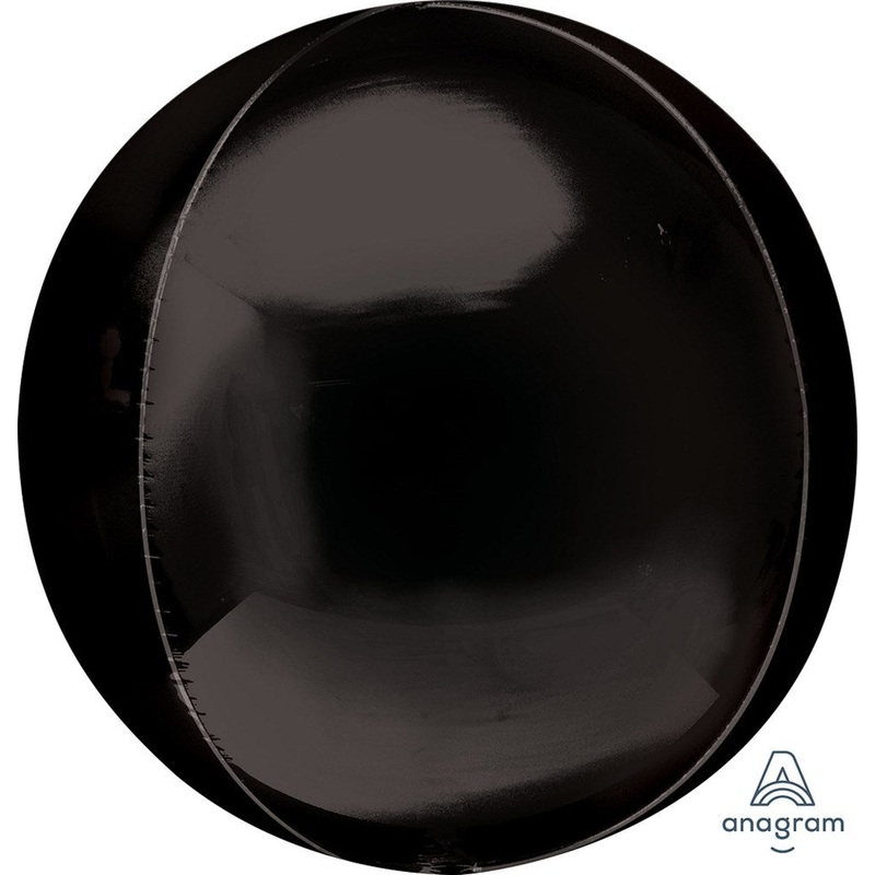 Anagram Black Orbz 21 inch Foil Balloon 1ct