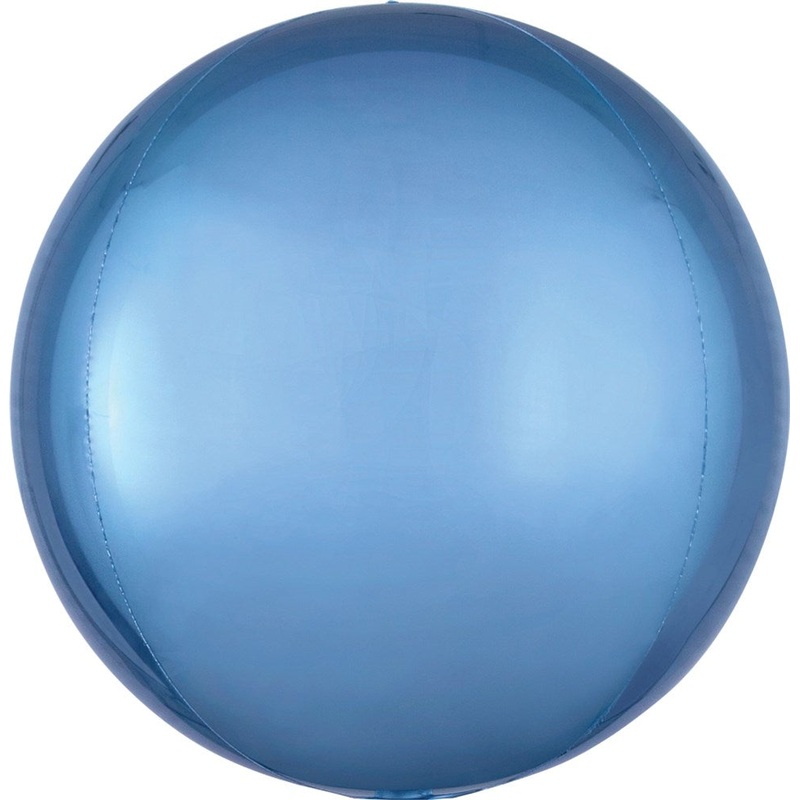 Anagram Pastel Blue Orbz 16 inch Foil Balloon 1ct