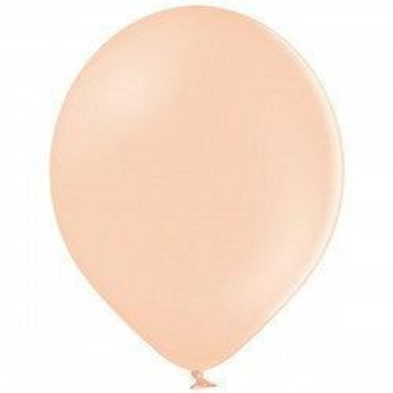 BelBal B75 9in Pastel Peach Cream Latex Balloon 100ct