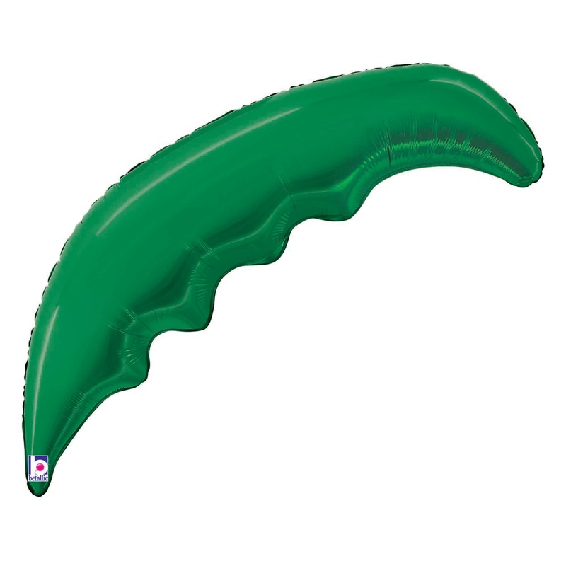 Betallic Palm Frond Emerald Green 33 inch Foil Shape Packaged 1ct