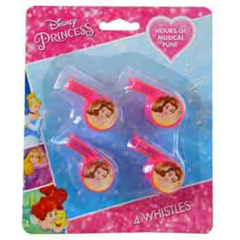Disney Princess 4ct Mini Whistle