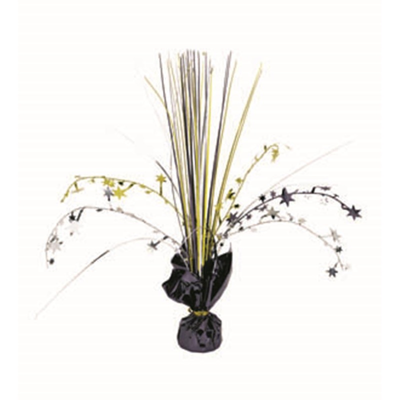 Foil Spray Centerpiece 12in B-S-G